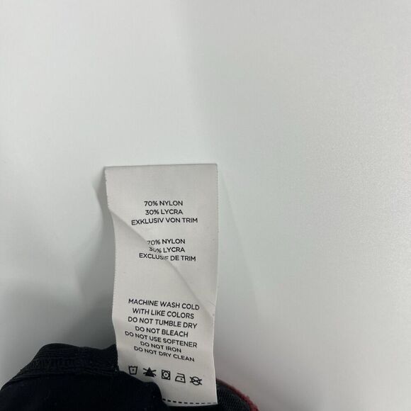 Anthropologie Fourlaps Leggings Size Medium Women Red Pink Plyo Workout Athletic - Picture 10 of 10